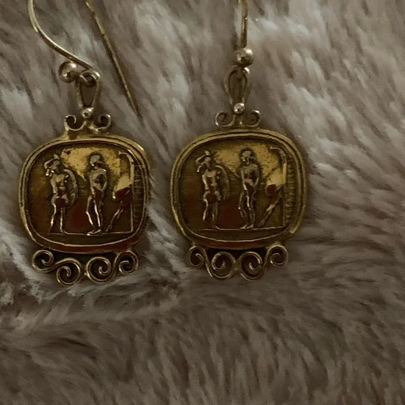 Ancient Greece and Roman drop earrings EUC - Picture 3 of 7